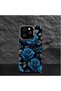 Realme 12 Lite Compatible Silicone Edge Hard Back Case Couple Phone Case with Rose Pattern - 5
