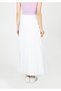 Sports Cotton Snap-Fastened Detailed Maxi Long Skirt - 5