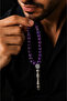 Ametist Natural Stone Prayer Beads and Bracelet Set Medium Size Men's Premium Design - 7