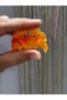 Crab Figured Hair Clip Orange Acrylic Sea Themed Women's Hair Accessory - 2