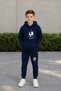 Busekids New Season School and Daily Wear Hooded Kangaroo Pocket Tracksuit Set