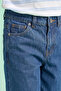 Embroidered Denim Shorts with Button Closure - 5