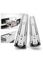Heavy Duty Ball Bearing Drawer Slides, Steel Cabinet Rails, Full Extension (20 Inch)