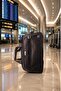 Mrzm High-Quality Canvas Travel Suitcase with Two Wheels, Telescopic Pull Rod, and Top and Side Carrying Handles (Medium Size)