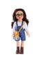 Wander Long Fashion Doll in Denim Jeans and White T-Shirt 18cm