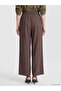 Lcw Comfort Brown Women's Modal Blend Trousers with Elastic Waist - 4