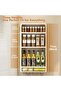 Spice Rack and Kitchen Storage Organizer - 3-Tier Kitchen Shelf with Drawers and Hooks for Spice Jars, No-Drill Adhesive Wall Mount for Home Organization - 2