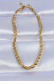 Ramia-Premium |   316L Steel Gold Color Barley Model Necklace Tj-Bko8748 |   Tg.Ty - 2