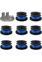8 spools with caps for Ryobi 1.65mm auto cords, fit One+ AC14RL3A 18V/24V/40V.