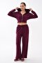 Women's Zipper Detailed Hooded Modal Set 265055 - - 4