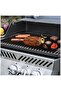 BBQ mat set (5 pieces), non-stick fiberglass, suitable for outdoor use, black. - 4