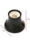 E27 straight-bottom socket black. - 2