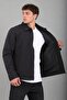 Tyson Fabric Collared Zippered Seasonal Coat Pldp 3034_60396-1 - 4