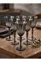 Crystal Smoked Glass Set of 6 - 3