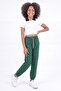 Girls' Double Pocket Elastic Cuffed Straight Jogger Sweatpants