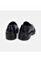 Men's Black Thick Soled Classic Leather Loafer - 5