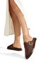 Women's Suede Orthopedic Sole Adjustable Buckle Daily Comfortable Stylish Thick Sole Troc Sabo Slippers - 3