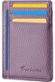 Front Pocket Minimalist Leather Slim Wallet RFID Blocking Medium Size