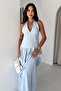 Women's Halter Neck Maxi Dress - 4