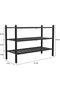 Dranixly 2-Tier Shoe Rack, Bamboo Stackable Shoe shelf Storage Organizer, Shoe Stand for Closet, Ent - 2
