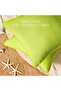 Pack of 2 Outdoor Waterproof Solid Throw Decorative Pillow Cover Decorative Square Outdo - 4