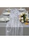 Glittering Table Runner - Tablecloth Roll - Holiday Decoration - Glossy Foil - 70 x 300 cm - Silver