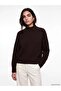 Half Turtleneck Oversize Women's Knitwear Sweater (W6) - 2