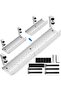 Under Desk Cable Management Tray, Necomi No Drill 21.7" Retractable Clamp Mounted Desk Cable Cord Or