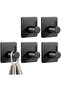 hooks/shelves towel bathroom kitchen steel stainless wall doors black 10-piece ideal racks shelves can be installed behind required installation
