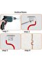 Hooks Hooks Garages Metal Wall Tool 15- Hooks Garden Tool System Mount Broom Holder Hooks System Tool Rack Coated Screws Included Suitable Sheds - 4