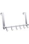 Door Hooks - 6 Removable Hooks - High-Quality Aluminum Alloy Hooks - Ultra-Thin Top - Impact Resistant - Suitable for Bathrooms and Doors - 5