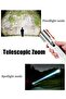 Optico Flashlight with Digital Display and Hook Telescopic Zoom 5 Lighting Modes Dual Light Design Mini Camping Flashlight Suitable for Camping, Hiking, Repairs, Work, and More - 3