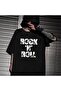Mingalondon Rock'N' Roll Black Unisex Oversize T-Shirt
