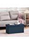 Ottoman Storage Stool,Foldable Storage Ottoman Box,Padded Seat for Dorm Living Room,Versatile - 2