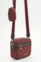 Benetton Women's Shoulder Bag Burgundy-Brown Bnt1929 - 3
