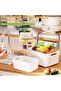 5-Pack Fruit Storage Containers for Fridge with Removable Colanders, 4 in 1 Produce Storage - 4