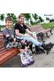 Double Row Roller Skates, Size Adjustable Beginner Rollerskates with PU Flashing Wheels, In - 7