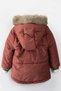 New Season Cute Fox Figure Detailed, Fleece Inner Lining, Foil Hooded Quilted Winter Children's Coat-Coat - 4