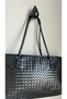 Knitted Detailed Faux Leather Dole Women's Shoulder Bag Black - 3