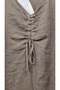 Italian Sleeveless Linen Dress with Gathered Collar - 3