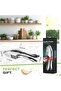 Kitchen Garlic Presser, 2 in 1 Stainless Steel Garlic Mincer, Dual Function Garlic Crusher wit - 7