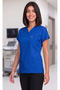 Women's V-Neck Bat Sleeve Beige, Stone, Turquoise, Cobalt Blue, Lycra Belinda Scrubs Nurse Single Top - 7