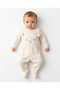 100% Organic Cotton, Unisex Hat and Booties Set, Lamb Detailed Newborn Baby Set - 8
