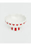 Sparkling Choices Heart Embroidered Striped Footed Ceramic Bowl from Shining Store - 2