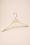 Coat Clothes Hanger 10 Pcs Cream Color 39 cm Wide Shoulder Premium Thick Hanger Wide Sturdy Hook - 5