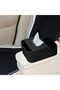 Car Armrest Storage Box Organiser, Car tissue box, Black PU Leather Console Organizer with Large Cap - 2