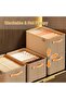 Large Capacity Wardrobe Clothes Organiser, Thickened Non-woven Closet Storage Box, Foldable Clothes - 3