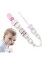 Pacifier Clip Teething Toys Teethers Teething Straps | Pacifier Holder and Leash BPA Free Silicone S - 6