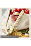 Garlic Press Mincer Set, Manual Rust Proof Dishwasher Safe Garlic Crusher with Ergonomic Handle, Sil - 2