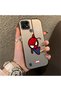 Realme C21 Compatible Silicone Edge Hard Back Case Couple Phone Case Spider Man Patterned - 3
